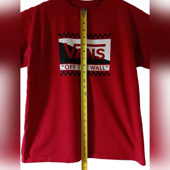 VANS Off The Wall boy's red short-sleeve graphic t-shirt size XL - Picture 5 of 8